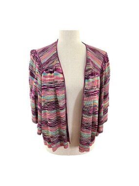 Laundry by Shelli Segal Dolman Sleeve Shrug~Size X-Small~Multicolor Drape~L9 22